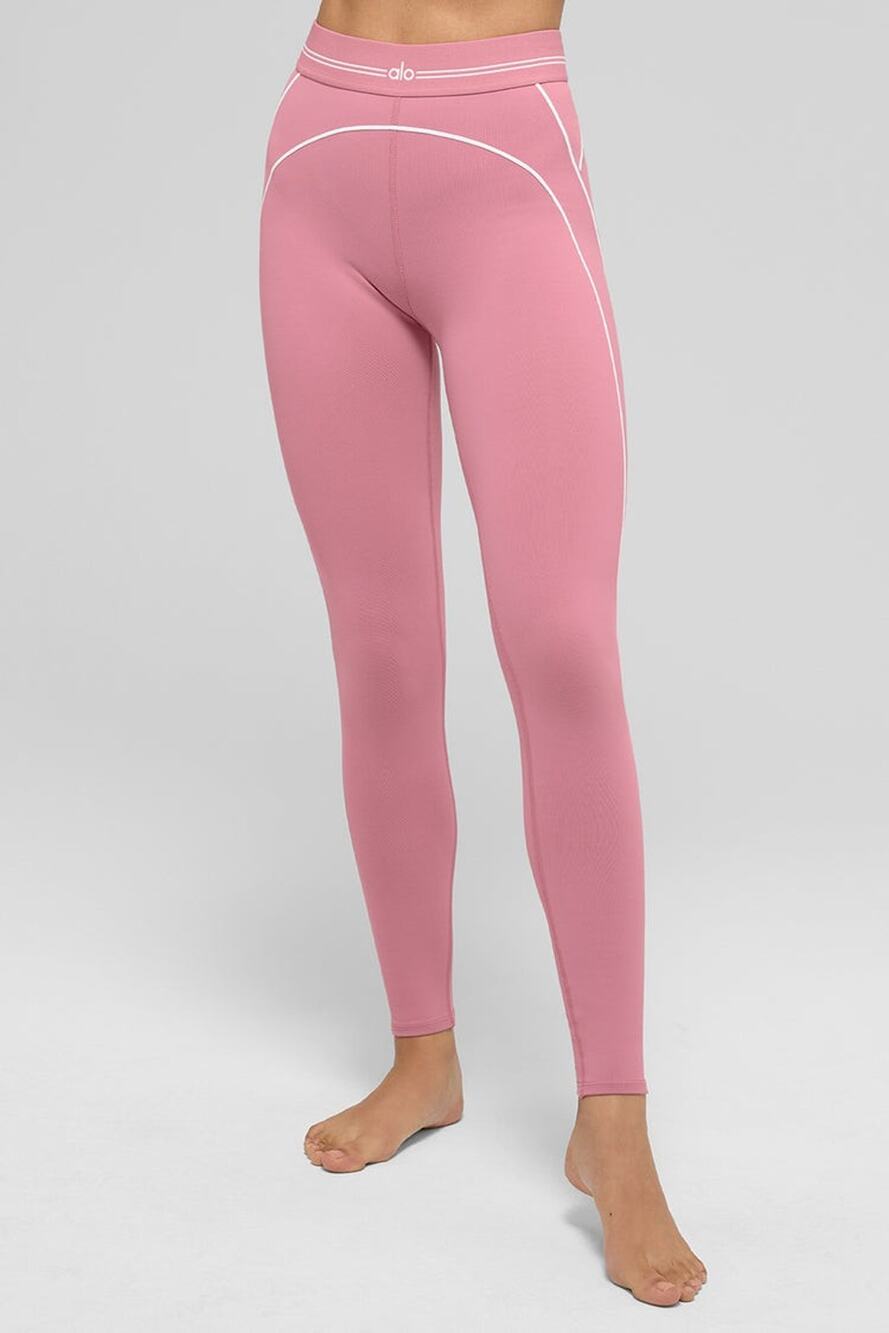 Alo Yoga Airbrush High-Waist Heart Throb Legging - L